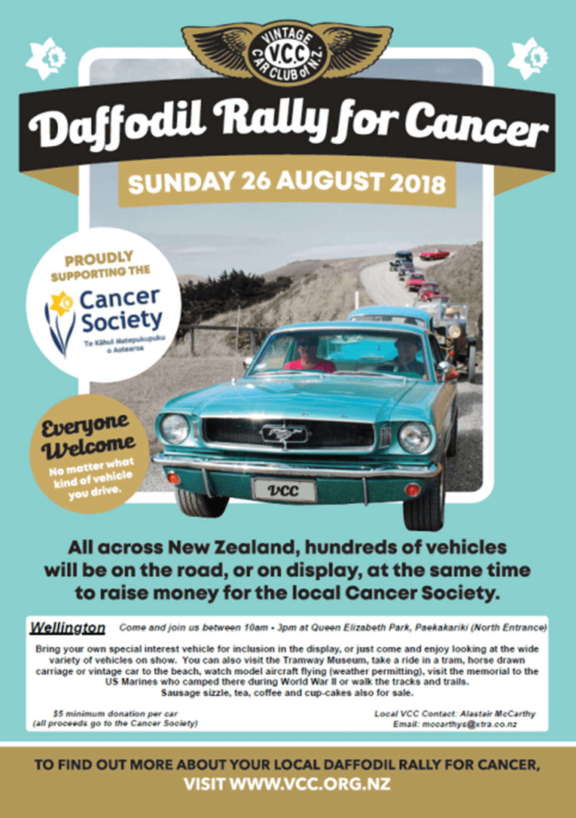 You are currently viewing 26/08 GW: Daffodil Rally For Cancer.