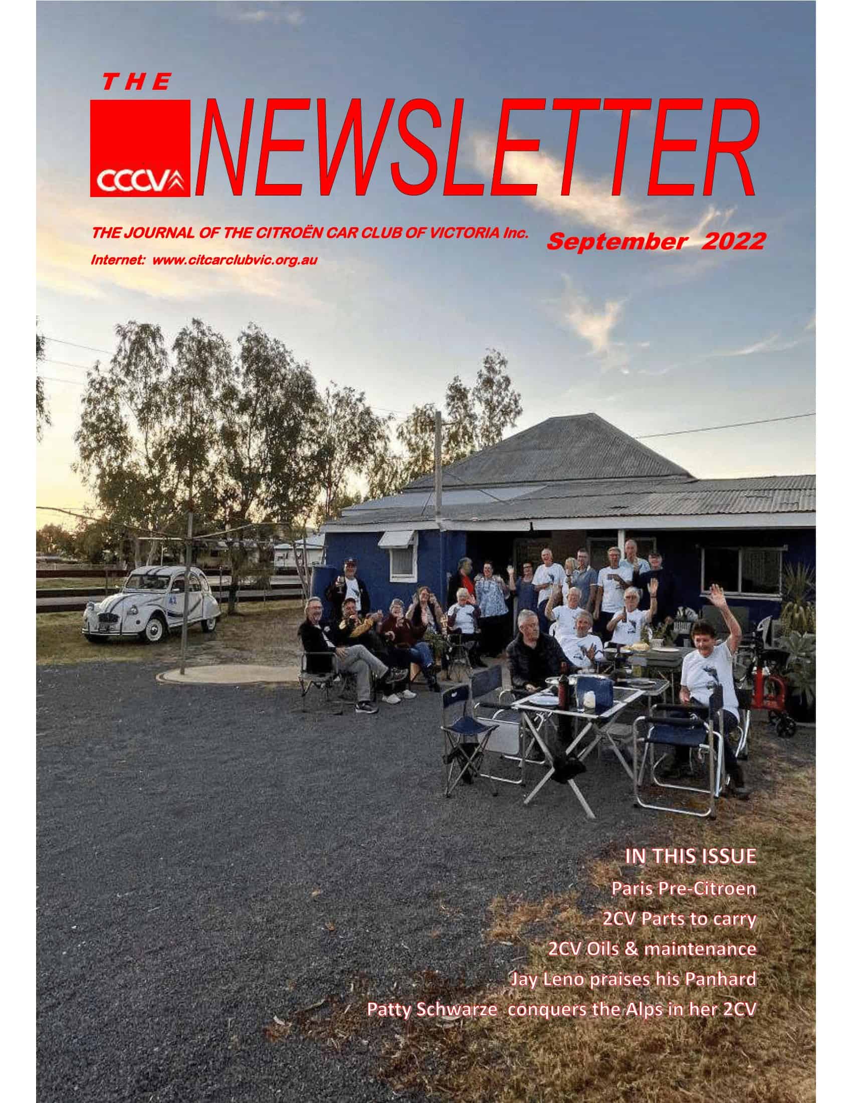 Read more about the article CCCV Newsletter Sept 2022