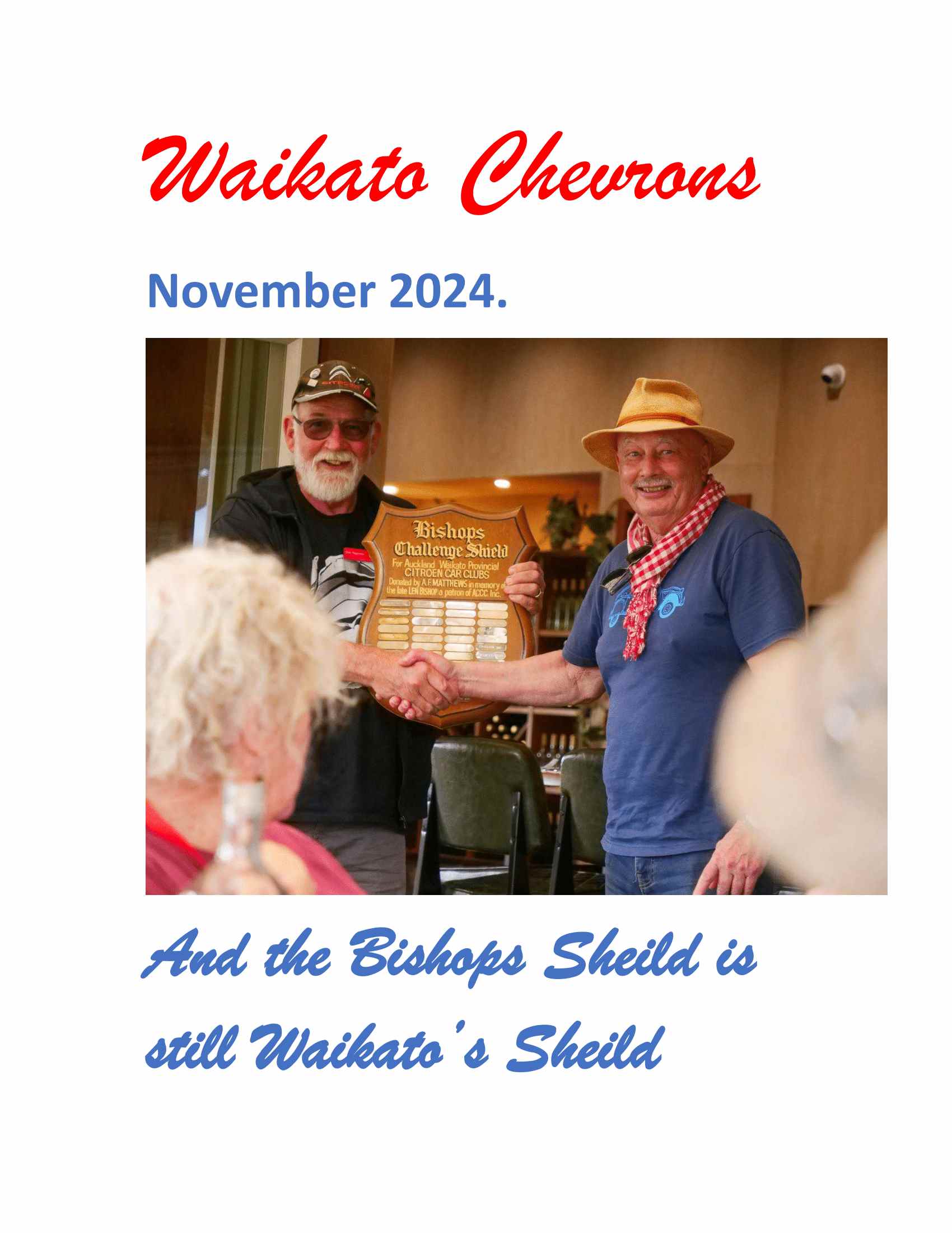 Read more about the article Waikato Chevrons November 2024