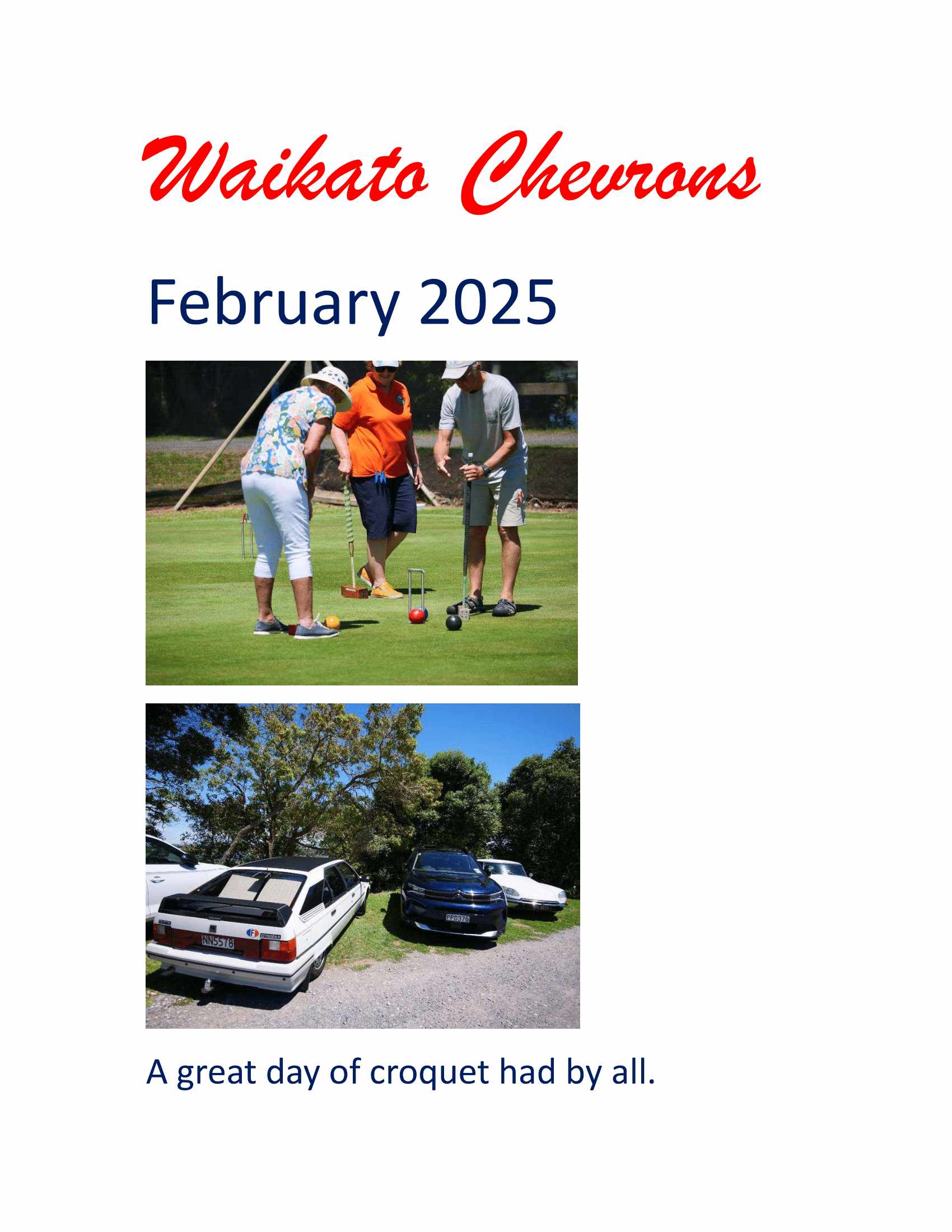 Read more about the article Waikato Chevrons February 2025